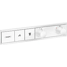 Термостат прихованого монтажу на 2 клавіші Matt White HANSGROHE RainSelect 15380700