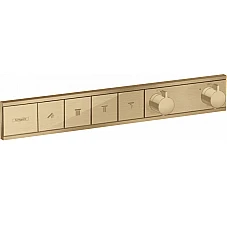 Термостат прихованого монтажу на 4 клавіші Brushed bronze HANSGROHE RainSelect 15382140