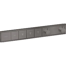 Термостат прихованого монтажу на 4 клавіші Brushed Black HANSGROHE RainSelect 15382340