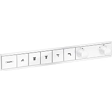 Термостат прихованого монтажу на 5 клавіші Matt White HANSGROHE RainSelect 15384700 