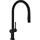 Змішувач кухонний з витяжним виливом Matt Black Hansgrohe Talis M54 210 2jet 72800670 