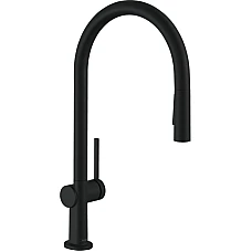 Змішувач кухонний з витяжним виливом Sbox Hansgrohe Talis 210 2jet 72801670 Black Matt 