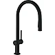 Смеситель кухонный с вытяжным изливом Sbox Hansgrohe Talis 210 2jet 72801670 Black Matt