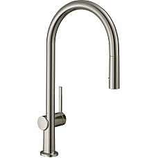 Смеситель кухонный с вытяжным изливом Sbox Hansgrohe Talis 210 2jet 72801800 Stainless Steel