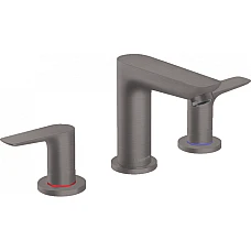 Змішувач для умивальника на 3 отвори Brushed Black HANSGROHE TALIS E 71733340