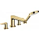Смеситель врезной на край ванны на 4 отверстия Polished Gold Optic HANSGROHE TALIS E 71748990
