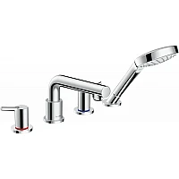 Змішувач врізний на край ванни на 4 отвори Secuflex 110 см HANSGROHE TALIS S 72418000