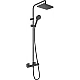 Душова система з термостатом Matt Black HANSGROHE Vernis Shape Showerpipe 230 26286670
