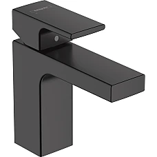 Змішувач для умивальника з донним клапаном pop-up Matt Black HANSGROHE Vernis Shape 100 71561670
