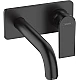 Змішувач для раковини зі стіни прихованого монтажу 205 мм Matt Black HANSGROHE Vernis Shape 71578670