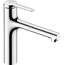 Смеситель кухонный с вытяжным изливом Chrome HANSGROHE Zesis M33 160 2jet 74801000