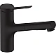 Смеситель кухонный с вытяжным изливом sBox Lite Matt Black HANSGROHE Zesis M33 150 2jet 74803670