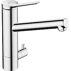 Змішувач кухонний з запірним клапаном Chrome HANSGROHE Zesis M33 200 1jet 74808000
