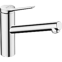 Смеситель кухонный CoolStart, EcoSmart Chrome HANSGROHE Zesis M33 150 1jet 74813000