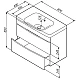 Тумба з умивальником AM.PM Like M80-FHX0802V-WC0802-38