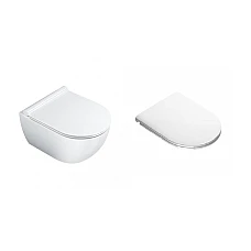 Унітаз підвісний CATALANO SFERA 1VSS50R00 безобідковий з кришкою Eco Soft Close