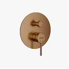 Змішувач для ванни/душу прихованого монтажу 3 функційний Excellent PI (AREX.1247CB) матова мідь