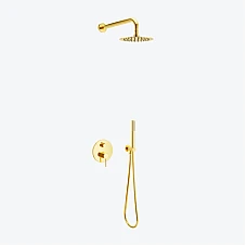 Душова система прихованого монтажу 3-функційний Excellent PI (AREX.SET.1247GL) золото