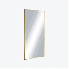 Зеркало прямоугольное 100x50 Excellent Kuadro золото матовое