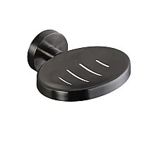 Мильниця /12 × 12 × 5.5 cm чорна матова/ Stella CLASSIC