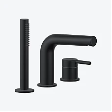 Смеситель на борт ванны Excellent PI (AREX.1234BL) черный матовый