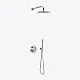 Душова система прихованого монтажу 3-функційний Excellent PI (AREX.SET.1248CR) TERMO хром
