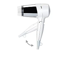 Фен для волосся /19 × 8 × 25 cm глянцевий білий / хром / Stella Dodatki