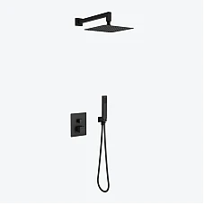 Душова система прихованого монтажу 3-функційний Excellent Keria (AREX.SET.2048BL) чорний