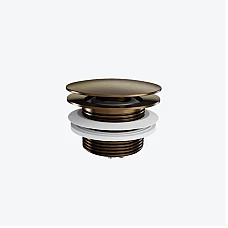 Донний клапан Click Clack для ванн окремостоячих Excellent матова мідь