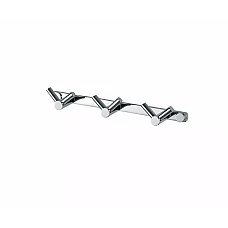 Гачок подвійний (3шт) | 20 × 4 × 2.5 cm хром | Stella DODATKI