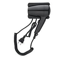 Фен для волосся /14 × 9.5 × 23 cm глянцевий чорний / Stella Dodatki