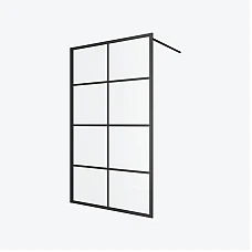 Душова перегородка 1200х2000 Excellent WALK IN чорна