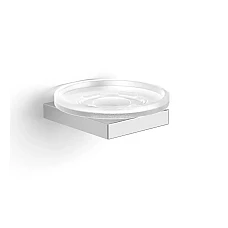 Мильниця скляна/ 11 × 11 × 3 cm хром/ Stella KOBE