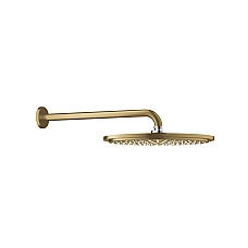 Верхній душ GROHE Rainshower Cosmopolitan 310 з кронштейном 380 мм, золото матове, 26066GN0
