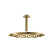 Верхній душ GROHE Rainshower Cosmopolitan 310 зі стельовим кронштейном 142 мм, золото матове, 26067GN0