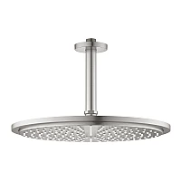 Верхний душ GROHE Rainshower Cosmopolitan 310 с потолочным кронштейном 142 мм, суперсталь, 26067DC0