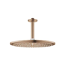 Верхній душ GROHE Rainshower Cosmopolitan 310 зі стельовим кронштейном 142 мм, золото брашоване, 26067DL0