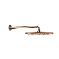 Верхний душ GROHE Rainshower Cosmopolitan 310 с кронштейном 380 мм, золото брашированное, 26066DL0