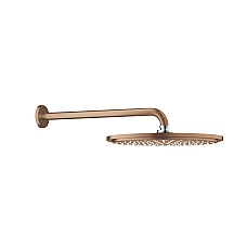 Верхній душ GROHE Rainshower Cosmopolitan 310 з кронштейном 380 мм, золото брашоване, 26066DL0