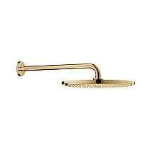 Верхній душ GROHE Rainshower Cosmopolitan 310 з кронштейном 380 мм, золото глянцеве, 26066GL0