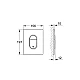 Клавиша смыва GROHE Arena Cosmopolitan, черный матовый, 38844KF0