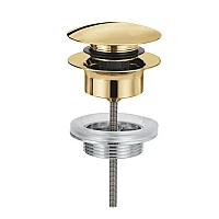 Донний клапан для раковини GROHE, push-open, золото глянцеве, 65807GL0 