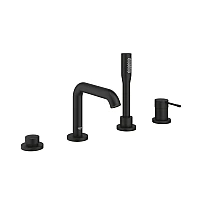 Змішувач для ванни GROHE Essence на 4 отвори, чорний матовий, 25251KF1