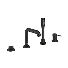 Смеситель для ванны GROHE Essence на 4 отверстия, чорний матовый, 25251KF1