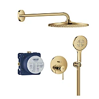 Прихована душова система GROHE Essence з Rainshower Mono 310, золото глянцеве, 25287GL0
