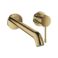 Змішувач для умивальника GROHE Essence L-Size, прихованого монтажу (2 отвори), золото глянцеве, 29193GL1