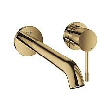 Смеситель для умывальника GROHE Essence L-Size, скрытого монтажа (2 отверстия), золото глянцевое, 29193GL1