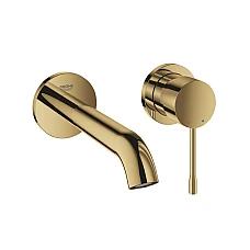 Смеситель для умывальника GROHE Essence M-Size на 2 отверстия, золото глянцевое, 29192GL1