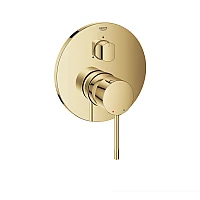 Змішувач одноважільний GROHE Essence прихованого монтажу на 3 виходи, золото глянцеве, 24169GL1