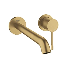 Смеситель для раковины GROHE Essence на 2 отверстия L-Size, золото матовое, 29193GN1